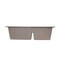Nantucket Sinks 60/40 Double Bowl Dual-mount Granite Composite Truffle PR6040-TR - alternate 3
